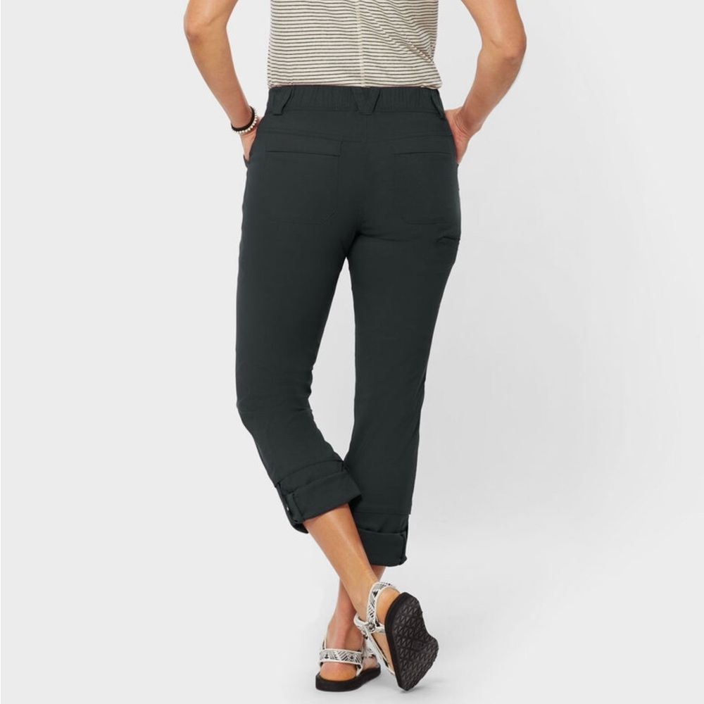 Duluth Trading Co Women Dry on the Fly Slim Leg Pants Black Outdoor Chic 14 X 33 - Picture 7 of 16
